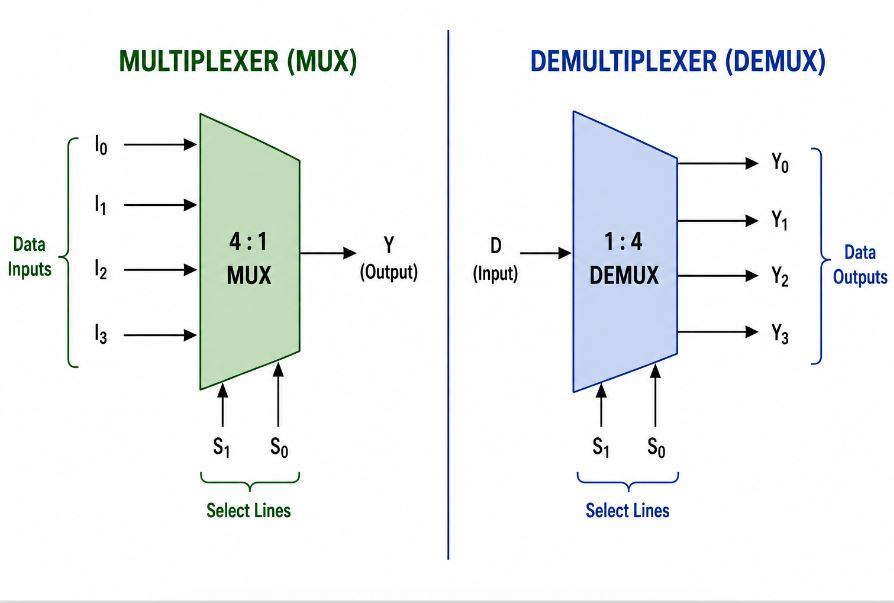 Multiplexers and Demultiplexers